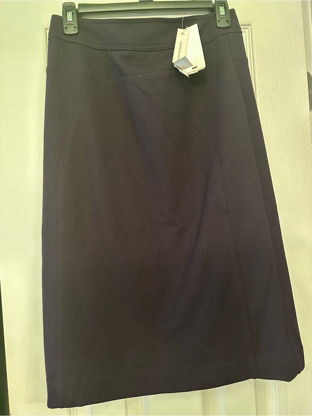 Adrienne Vittadini dark purple Midi Pencil Skirt